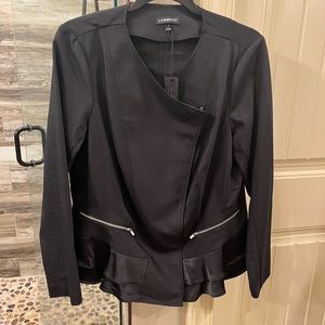 Lane Bryant Moto Style Jacket/Blazer- Black - Size 18- New With Tags